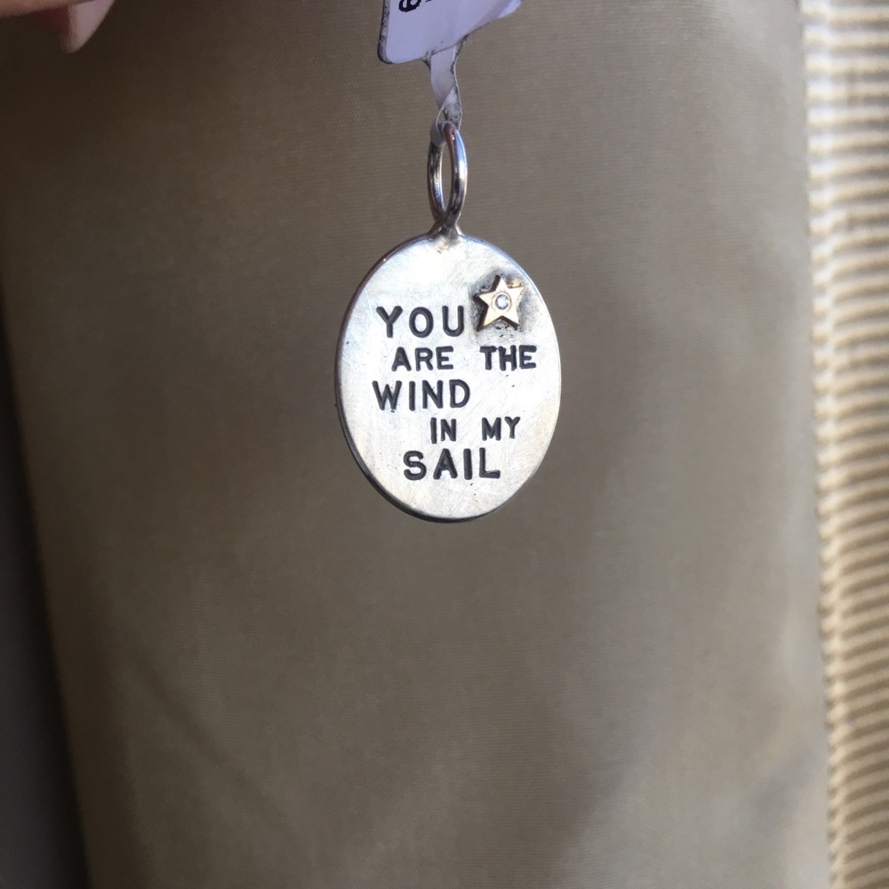 Heather B. Moore Oval Quote Charm